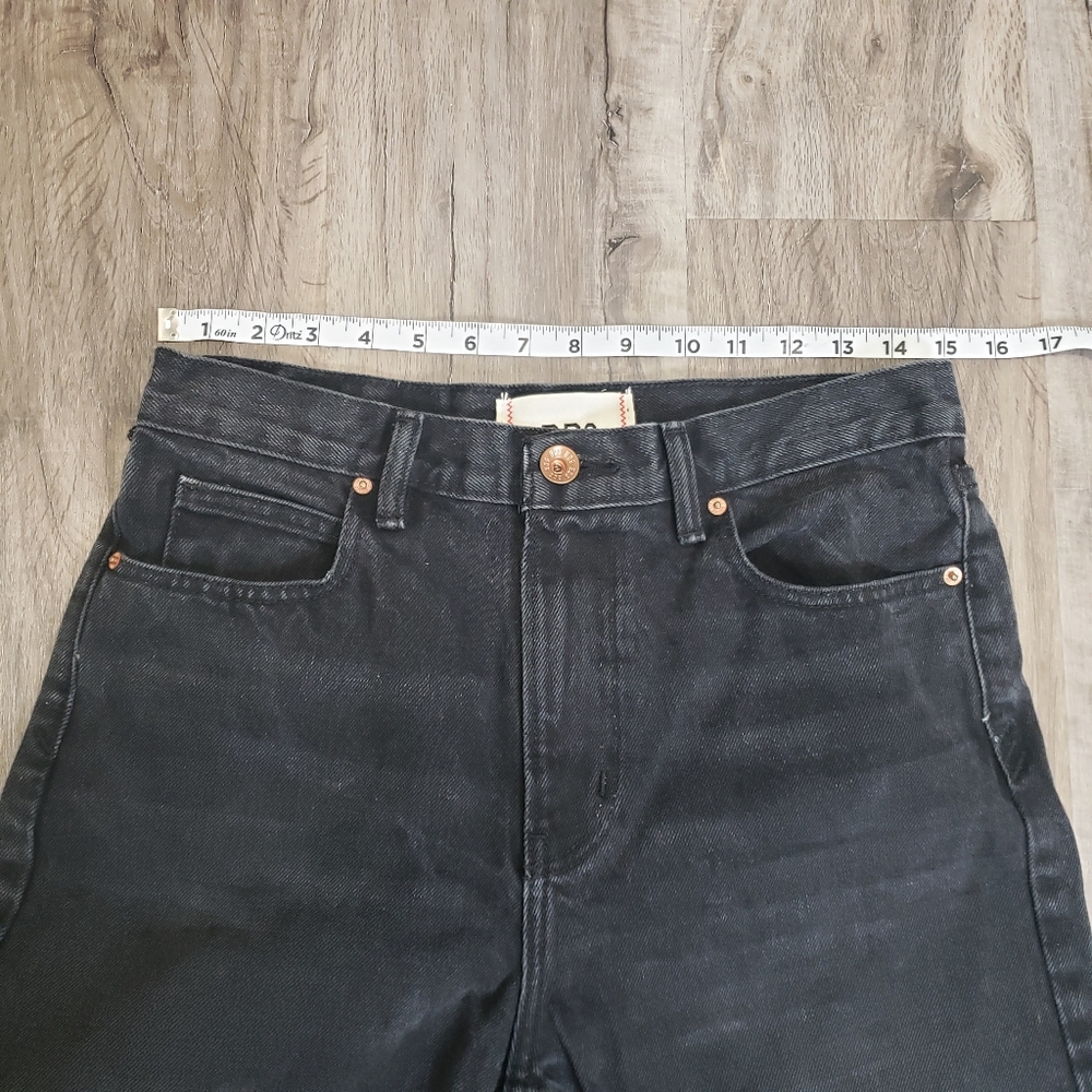 BDG Skate Fit Women'S 30 (28)‎ High Rise Black Jeans Urban Outfitters Wide Leg - Picture 7 of 9